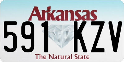 AR license plate 591KZV