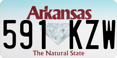 AR license plate 591KZW