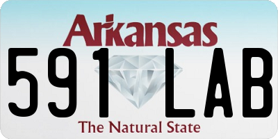 AR license plate 591LAB