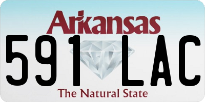 AR license plate 591LAC