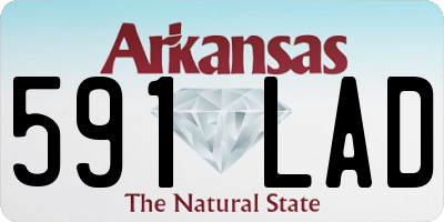 AR license plate 591LAD