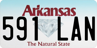AR license plate 591LAN
