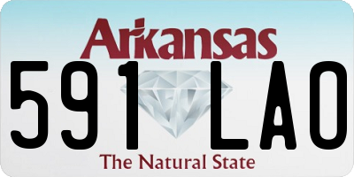 AR license plate 591LAO