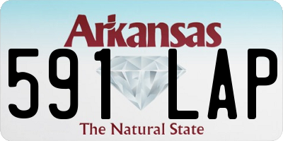 AR license plate 591LAP