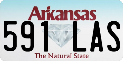 AR license plate 591LAS