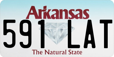 AR license plate 591LAT