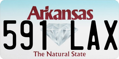 AR license plate 591LAX