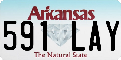 AR license plate 591LAY