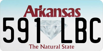 AR license plate 591LBC