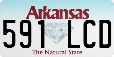 AR license plate 591LCD