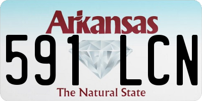 AR license plate 591LCN