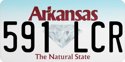 AR license plate 591LCR