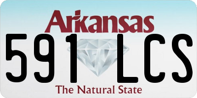 AR license plate 591LCS