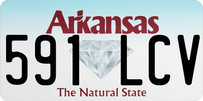 AR license plate 591LCV