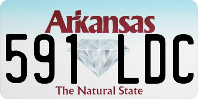 AR license plate 591LDC