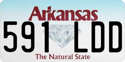 AR license plate 591LDD