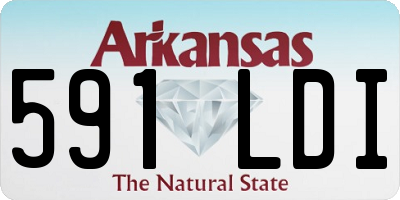 AR license plate 591LDI