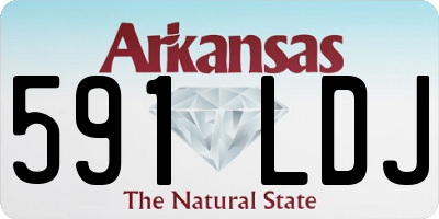AR license plate 591LDJ
