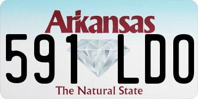 AR license plate 591LDO