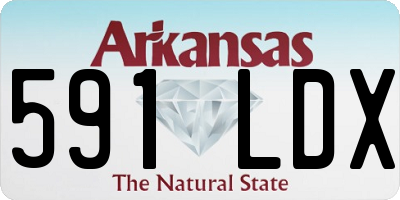 AR license plate 591LDX