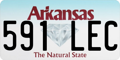 AR license plate 591LEC