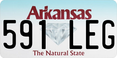 AR license plate 591LEG