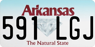 AR license plate 591LGJ