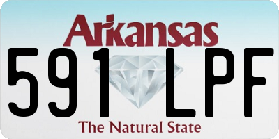 AR license plate 591LPF