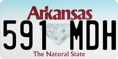 AR license plate 591MDH