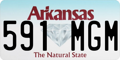 AR license plate 591MGM