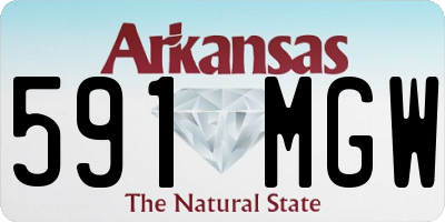 AR license plate 591MGW