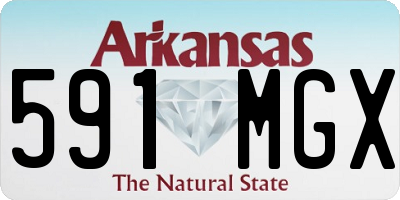 AR license plate 591MGX