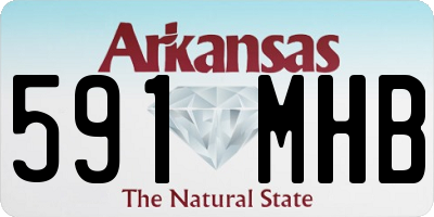 AR license plate 591MHB