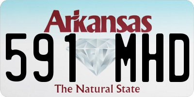 AR license plate 591MHD