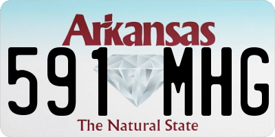 AR license plate 591MHG