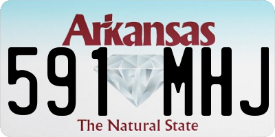 AR license plate 591MHJ