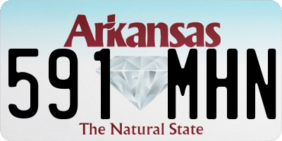AR license plate 591MHN