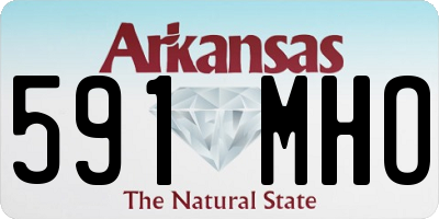 AR license plate 591MHO