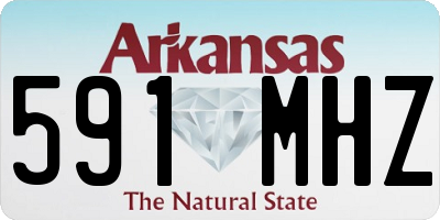 AR license plate 591MHZ