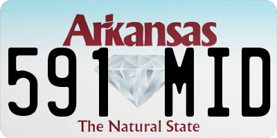 AR license plate 591MID