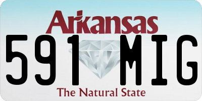 AR license plate 591MIG