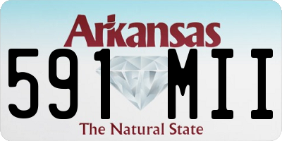 AR license plate 591MII