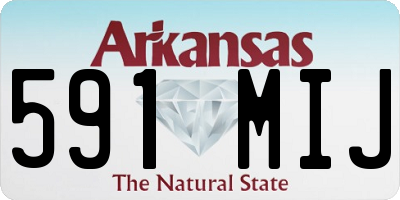 AR license plate 591MIJ