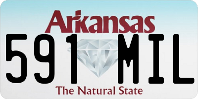 AR license plate 591MIL