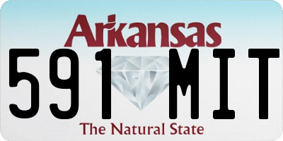 AR license plate 591MIT