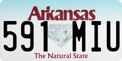 AR license plate 591MIU