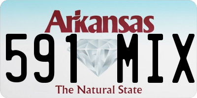 AR license plate 591MIX