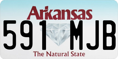 AR license plate 591MJB