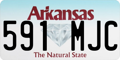 AR license plate 591MJC