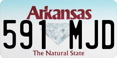 AR license plate 591MJD